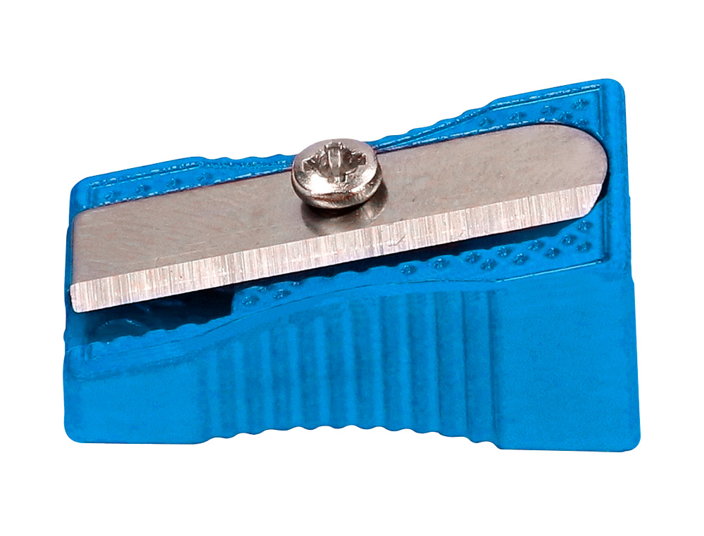 TAILLE-CRAYON LIDERPAPEL METALLIQUE 1 USAGE COLORIS    BLEU
