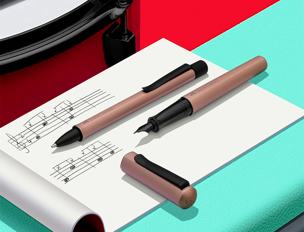 ROLLER FABER CASTELL HEXO POINTE CERAMIQUE ALUMINIUM    BRONZE