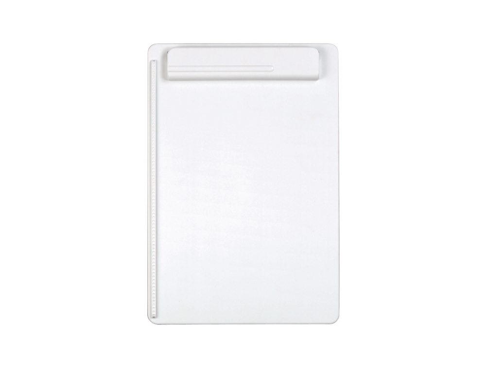 PORTE-BLOC MAUL GO A4 PLASTIQUE RECYCLE PORTE-STYLO INTEGRE DANS PINCE COLORIS    BLANC