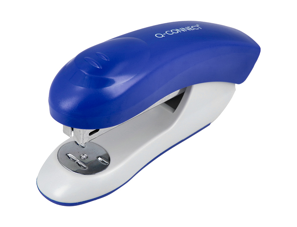 AGRAFEUSE BUREAU Q-CONNECT KF14205 PLASTIQUE ABS         CAPACITE 20 FEUILLES COLORIS  BLEU