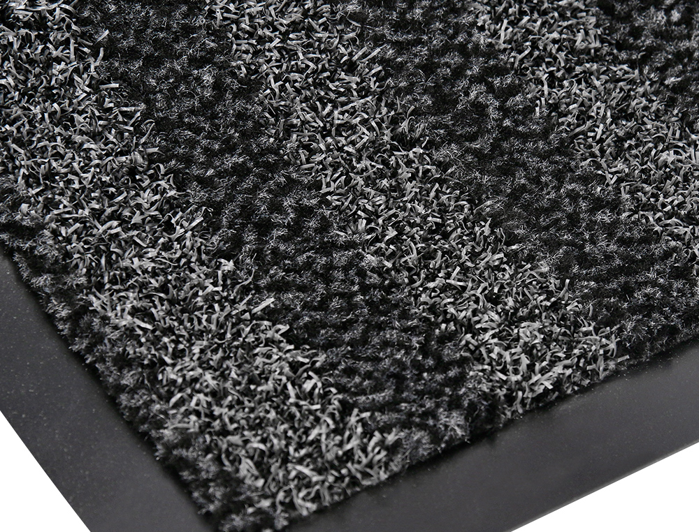 TAPIS SOL Q-CONNECT PREMIUM POUR INTERIEUR ANTIDERAPANT   FIBRE POLYPROPYLENE ET FEUTRE 90X60CM COLORIS GRIS