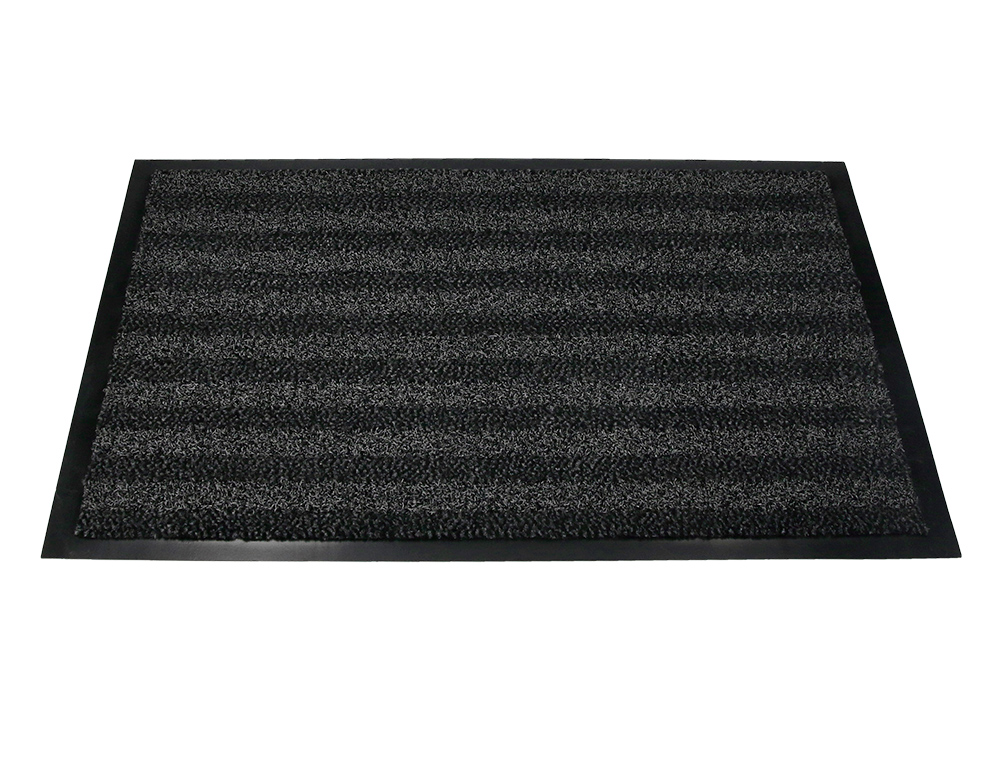 TAPIS SOL Q-CONNECT PREMIUM POUR INTERIEUR ANTIDERAPANT   FIBRE POLYPROPYLENE ET FEUTRE 90X60CM COLORIS GRIS