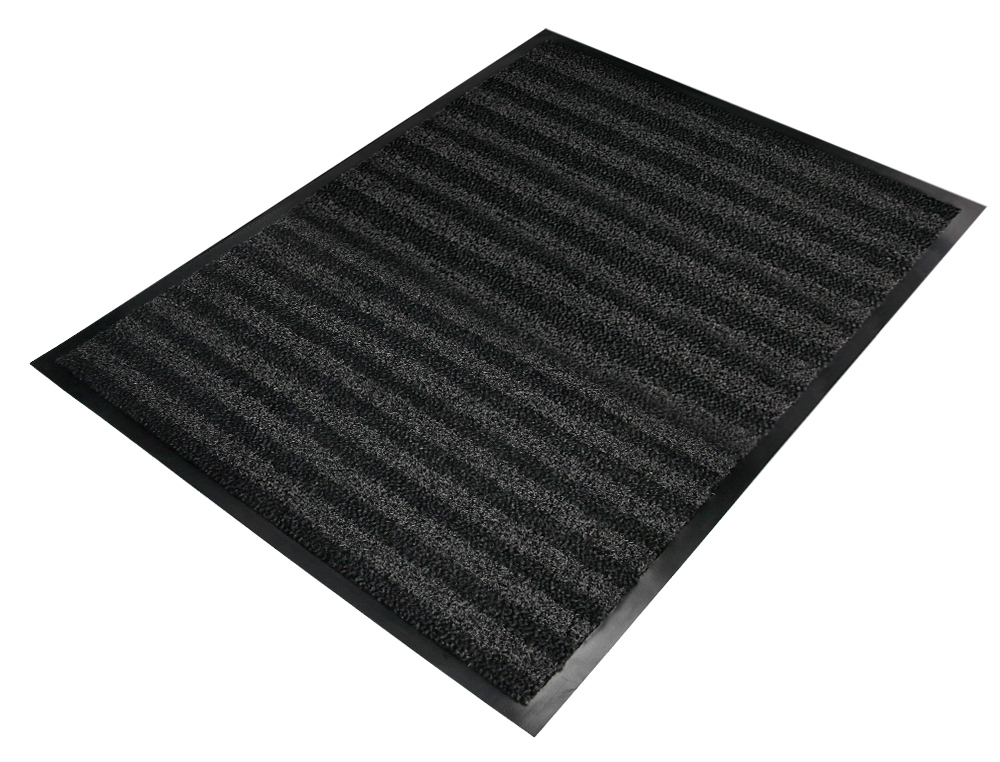 TAPIS SOL Q-CONNECT PREMIUM POUR INTERIEUR ANTIDERAPANT   FIBRE POLYPROPYLENE ET FEUTRE 90X150CM COLORIS GRIS