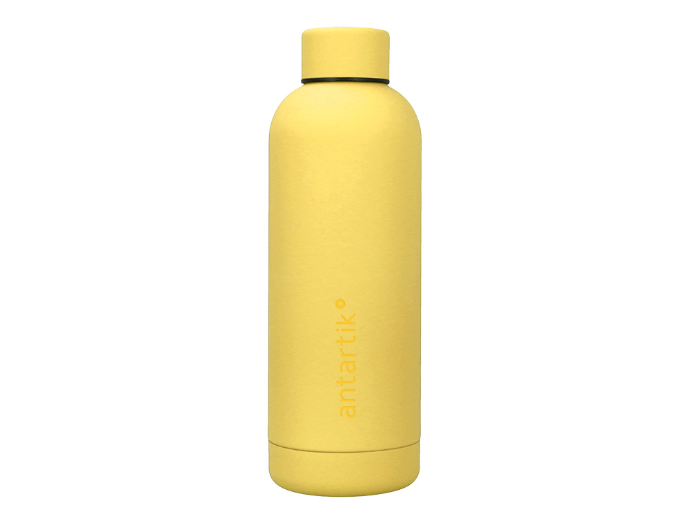BOUTEILLE ISOTHERME ANTARTIK ACIER INOXYDABLE SANS BPA     500ML COLORIS JAUNE