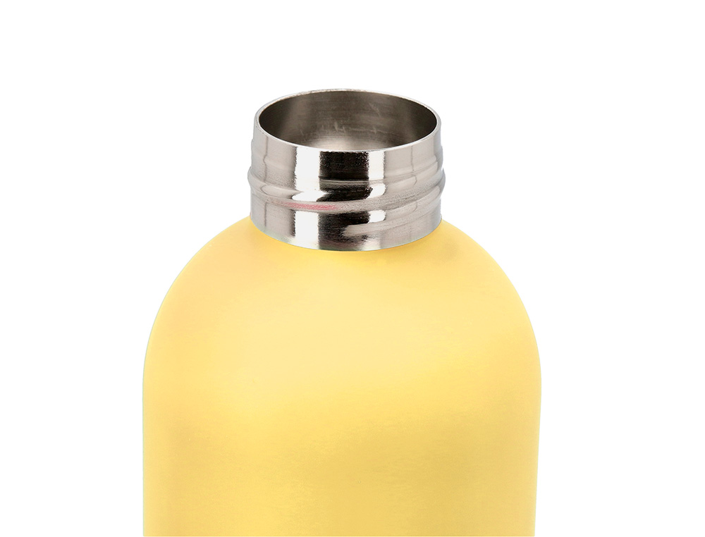 BOUTEILLE ISOTHERME ANTARTIK ACIER INOXYDABLE SANS BPA     500ML COLORIS JAUNE