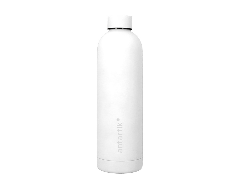 BOUTEILLE ISOTHERME ANTARTIK ACIER INOXYDABLE SANS BPA     750ML COLORIS BLANC