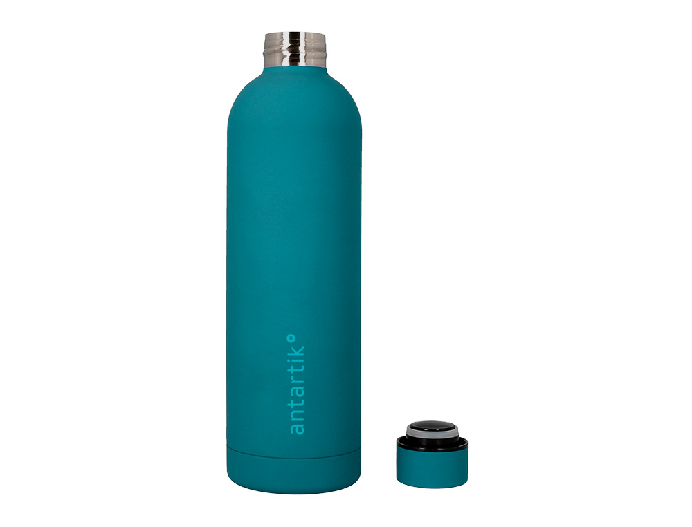 BOUTEILLE ISOTHERME ANTARTIK ACIER INOXYDABLE SANS BPA     750ML COLORIS TURQUOISE