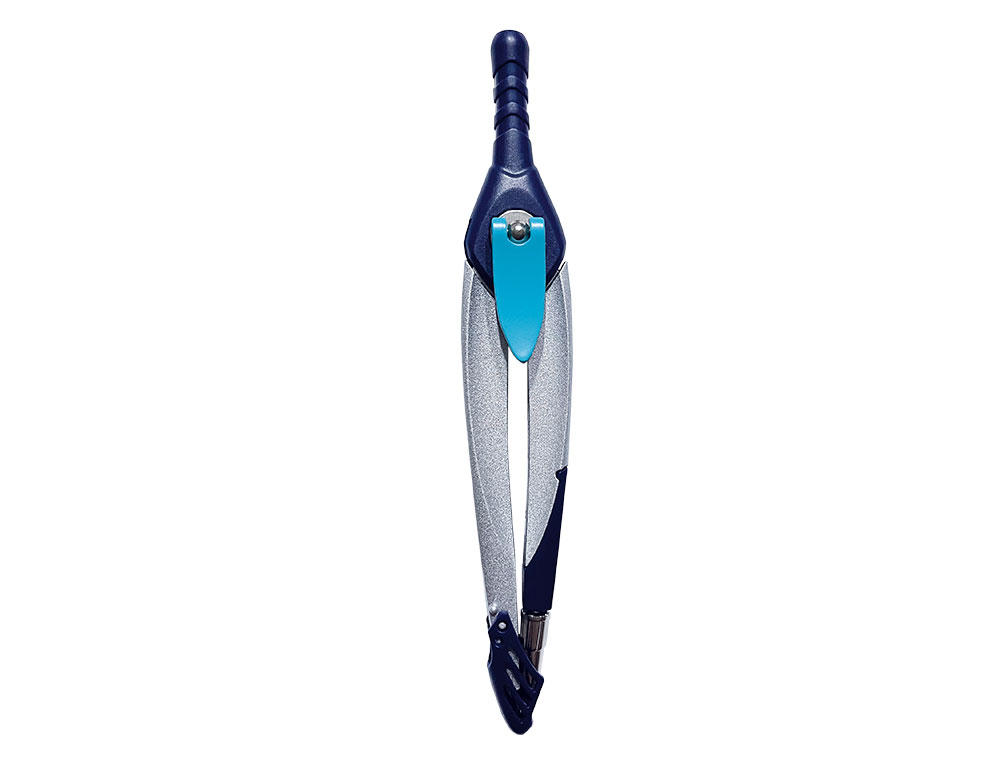 COMPAS LIDERPAPEL LOCK DEVICE ADAPTATEUR UNIVERSEL ET MINES COLORIS BLEU FONCE