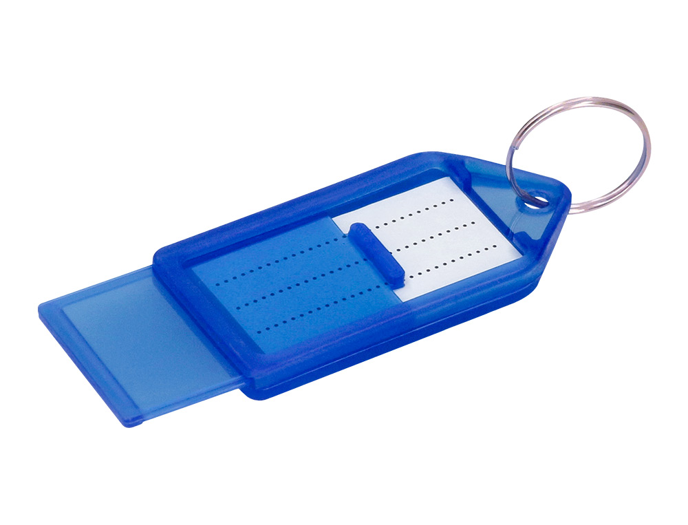 PORTE-CLES Q-CONNECT PORTE-ETIQUETTE PREMIUM       COLORIS BLEU BOITE 40 UNITES