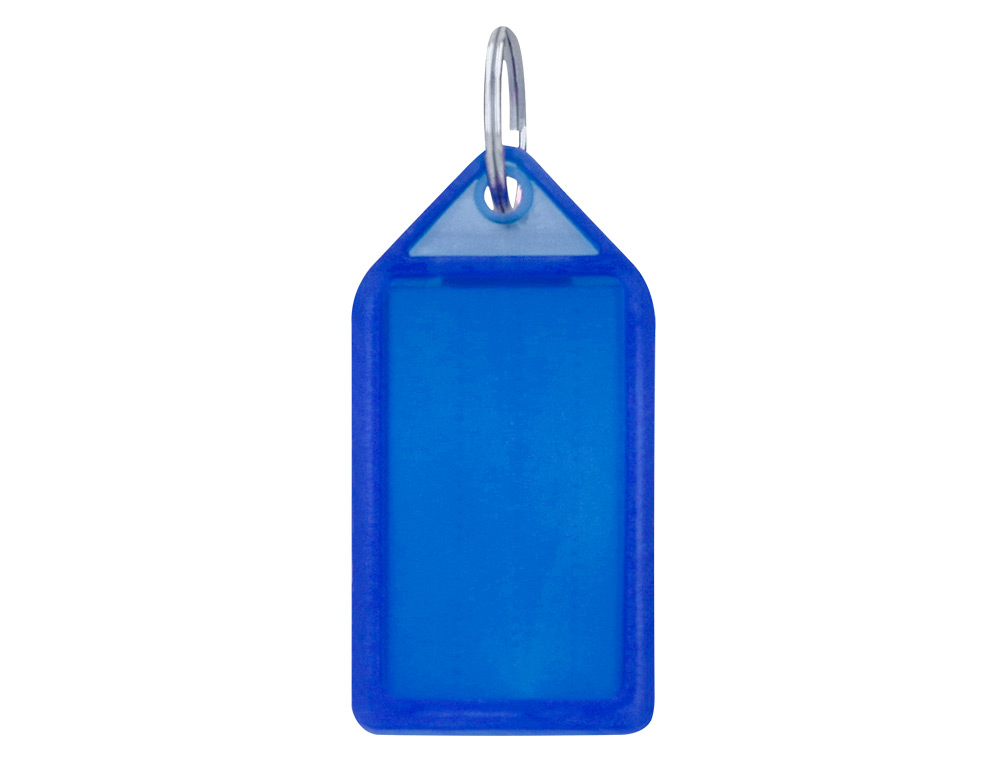 PORTE-CLES Q-CONNECT PORTE-ETIQUETTE PREMIUM       COLORIS BLEU BOITE 40 UNITES