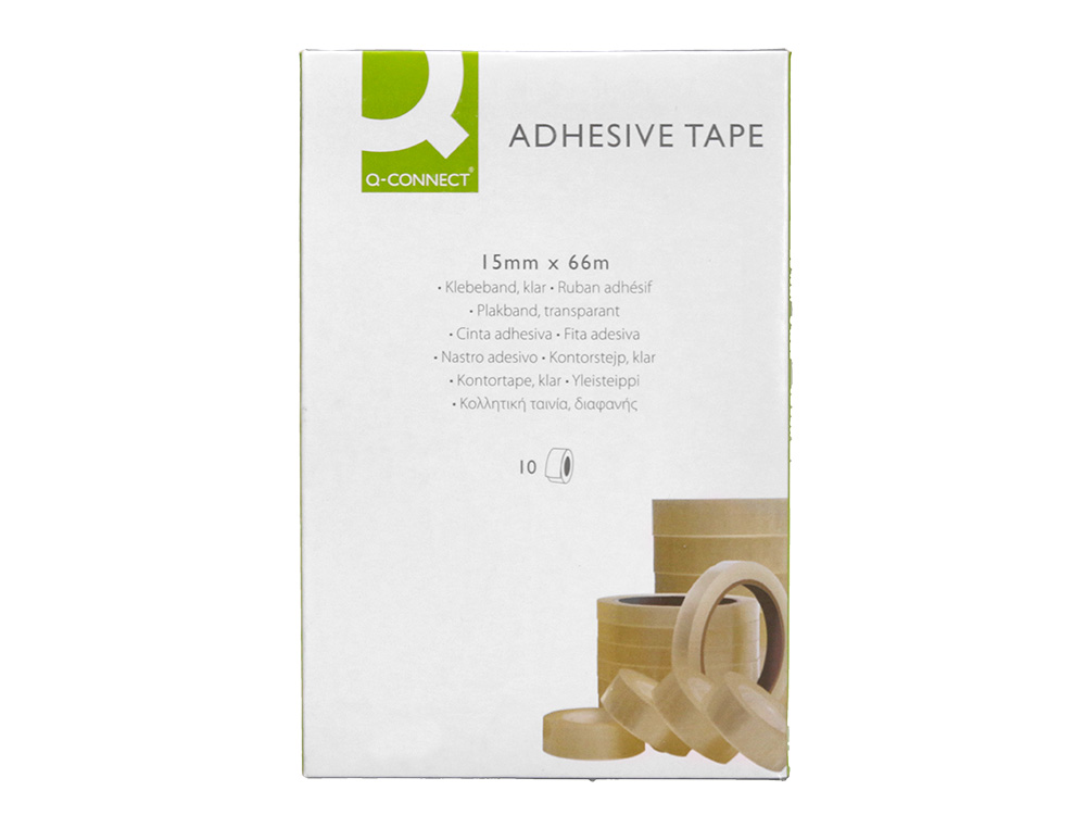 RUBAN ADHESIF Q-CONNECT TRANSPARENT 66MX15MM