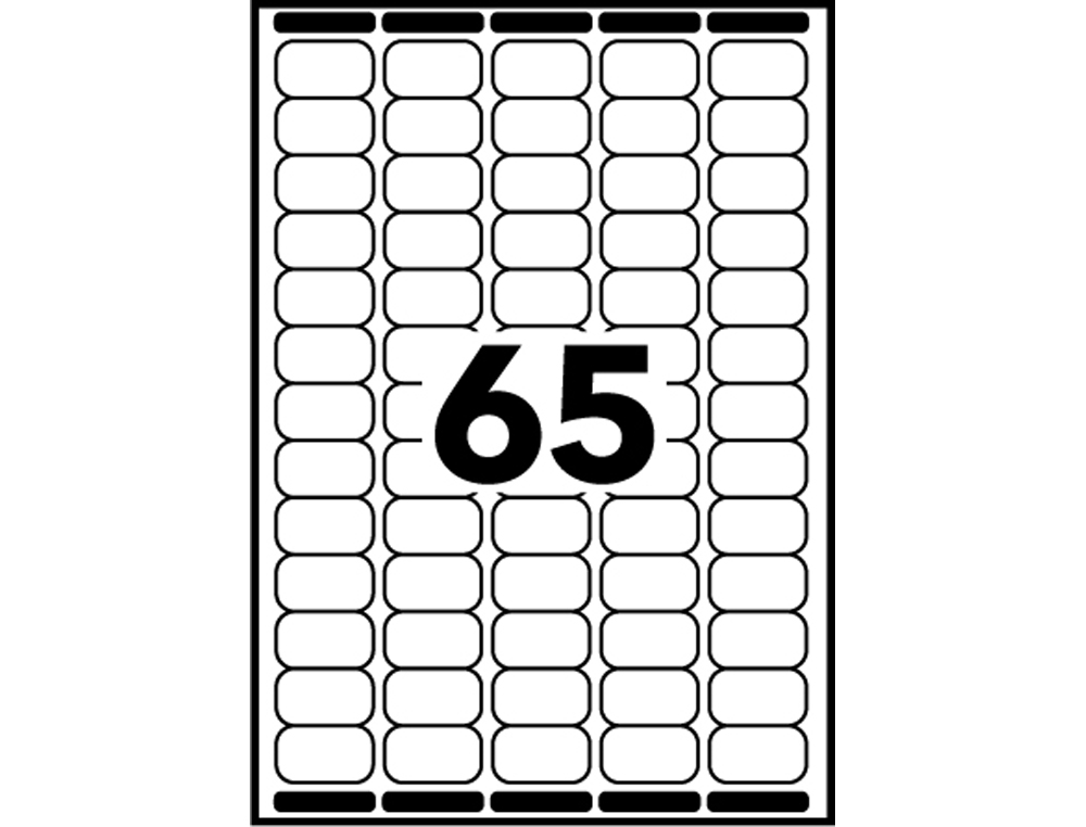 ETIQUETTE EXPEDITION AVERY IMPRESSION LASER 38,1X21,2MM  COLORIS BLANC POCHETTE 975    UNITES