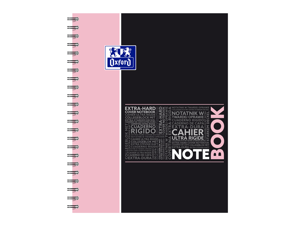 NOTEBOOK OXFORD ETUDIANT INTEGRALE 4 TROUS 230X297MM 160 PAGES OPTIK PAPER 5X5 COL PASTEL ASS LOT DE 20 BLOCS