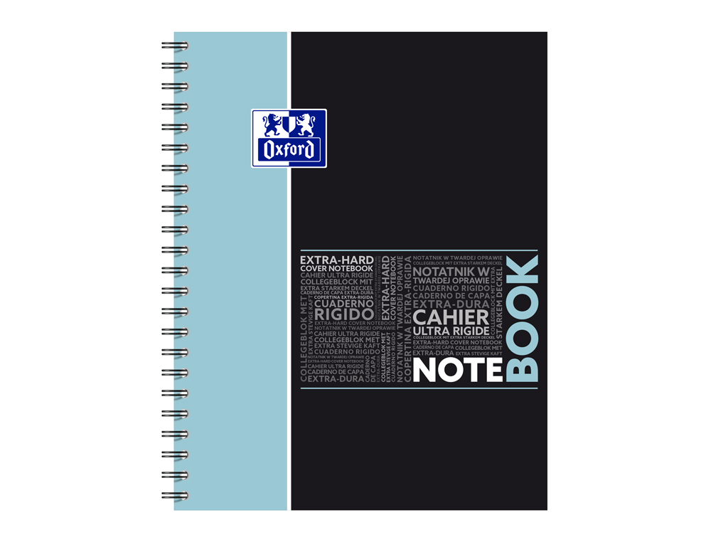 NOTEBOOK OXFORD ETUDIANT INTEGRALE 4 TROUS 230X297MM 160 PAGES OPTIK PAPER 5X5 COL PASTEL ASS LOT DE 20 BLOCS