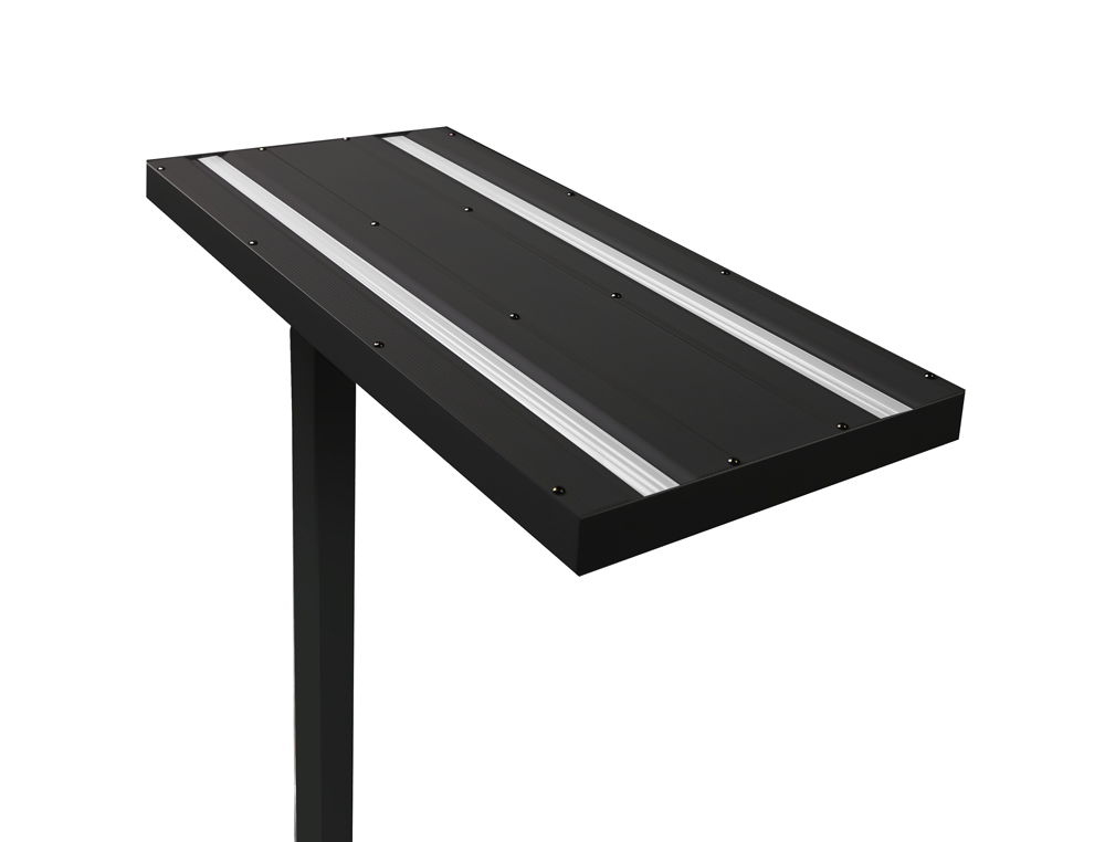 LAMPADAIRE UNILUX VERSUS 196CM LED AVEC SOCLE COLORIS NOIR