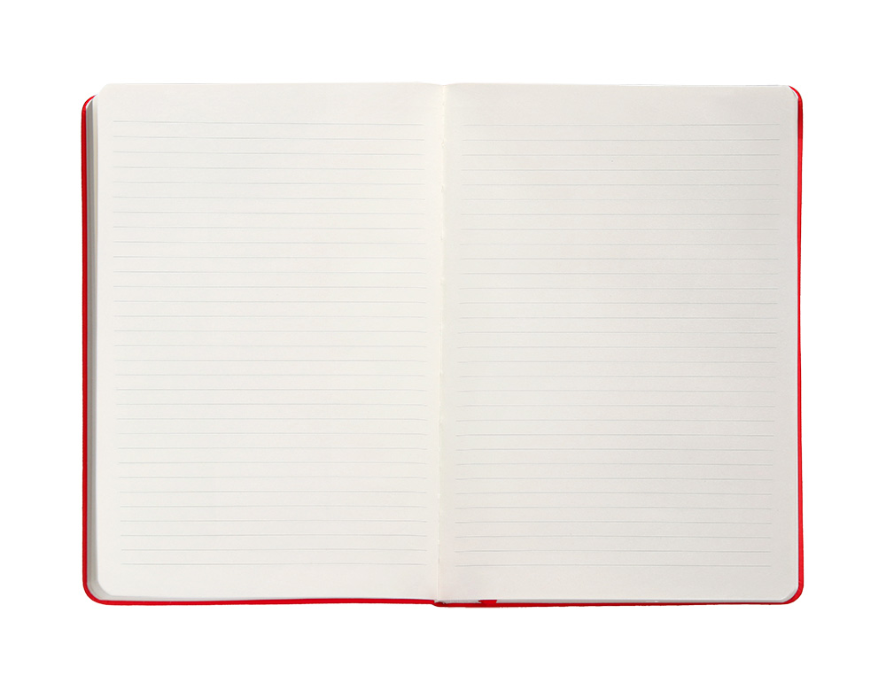 CARNET FERMETURE ELASTIQUE ANTARTIK NOTES COUVERTURE RIGIDE A4 LIGNE 100 FEUILLES 80GR FSC COLORIS ROUGE