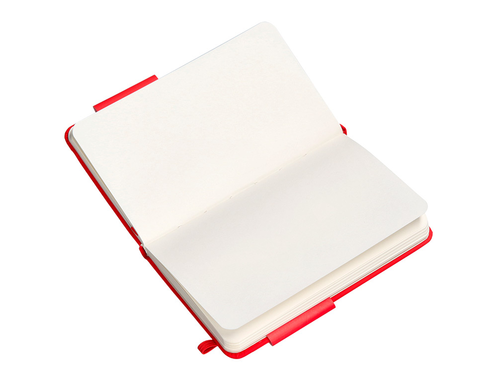 CARNET FERMETURE ELASTIQUE ANTARTIK NOTES COUVERTURE RIGIDE A6 PAPIER UNI IVOIRE 100 FEUILLES 80GR FSC COLORIS ROUGE