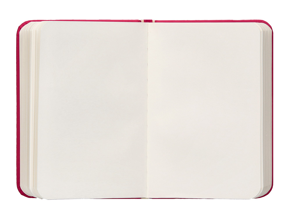 CARNET FERMETURE ELASTIQUE ANTARTIK NOTES COUVERTURE RIGIDE A7 PAPIER UNI IVOIRE 80FEUILLES 80GR FSC FRAMBOISE
