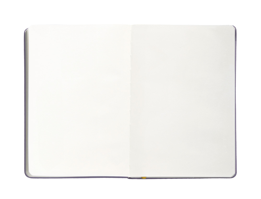CARNET FERMETURE ELASTIQUE JAUNE ANTARTIK NOTES COUVERTURE RIGIDE A4 PAPIER UNI IVOIRE 100 FEUILLES 80GR FSC LILAS