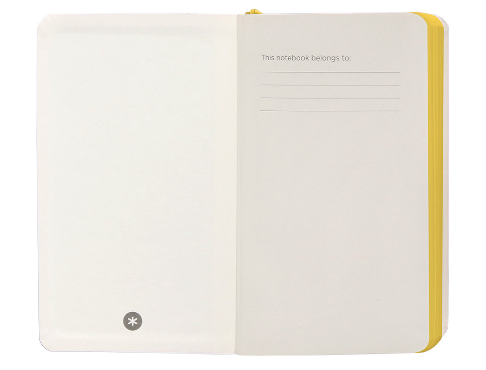 CARNET FERMETURE ELASTIQUE JAUNE ANTARTIK NOTES COUVERTURE SOUPLE A6 LIGNE 100 FEUILLES 80GR FSC COLORIS LILAS