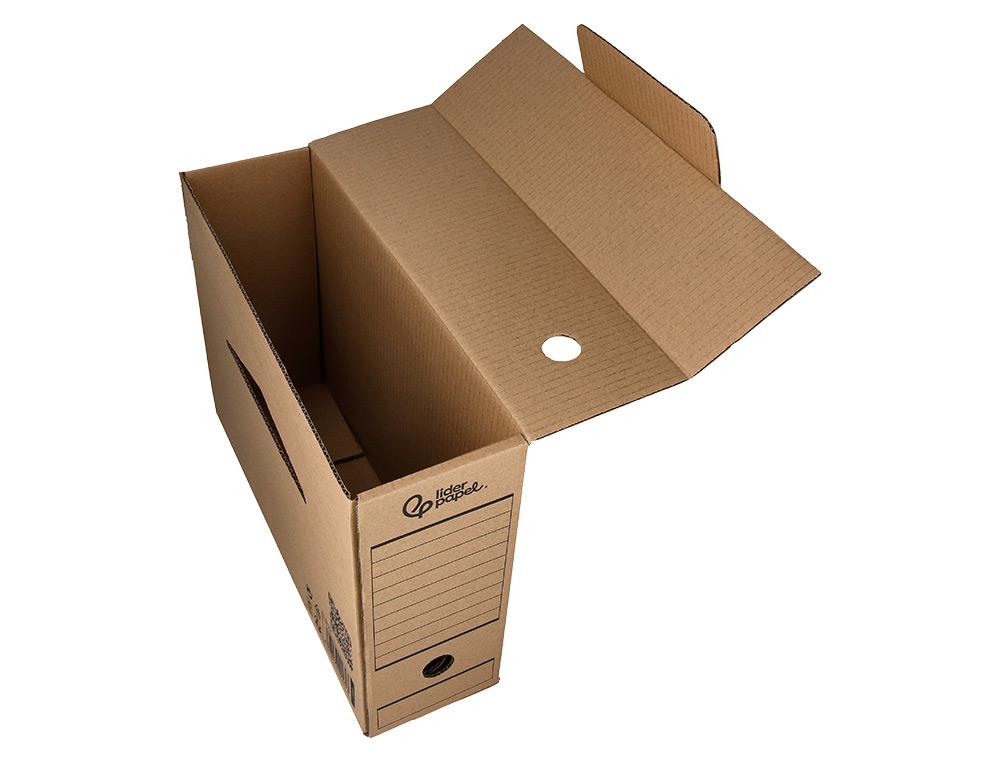 BOITE A ARCHIVES LIDERPAPEL CARTON RECYCLE 325G/M2 DOS    116MM KRAFT 388X116X275MM