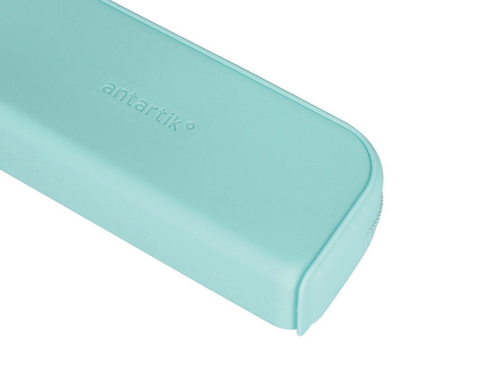 FOURRE-TOUT ANTARTIK RECTANGULAIRE 1 COMPARTIMENT EN SILICONE MODELE PRISMA 185X50X75MM COLORIS VERT