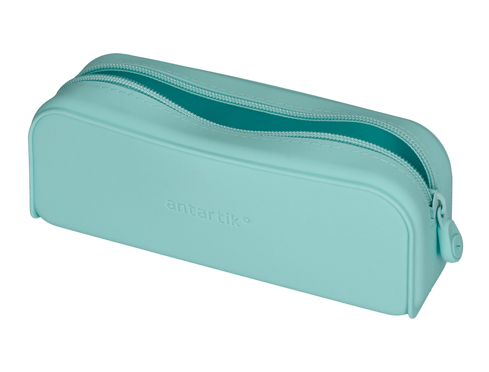 FOURRE-TOUT ANTARTIK RECTANGULAIRE 1 COMPARTIMENT EN SILICONE MODELE PRISMA 185X50X75MM COLORIS VERT