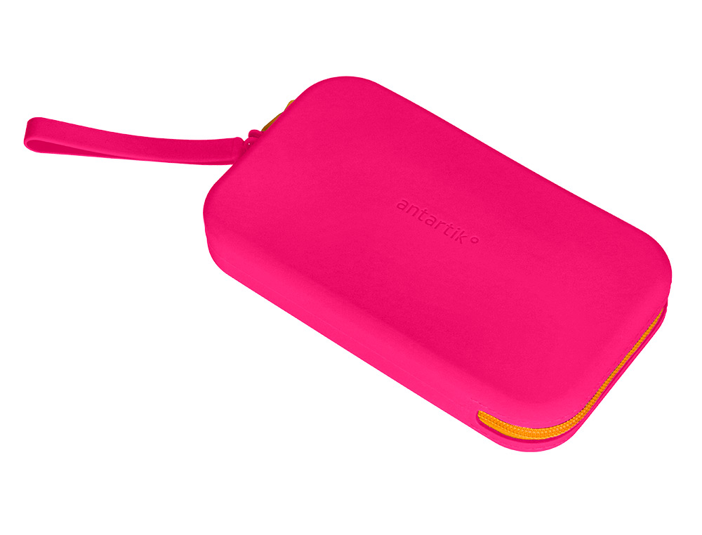 FOURRE-TOUT ANTARTIK PLAT EN SILICONE MODELE TROPICAL DIVE 190X120X25MM COLORIS FUCHSIA
