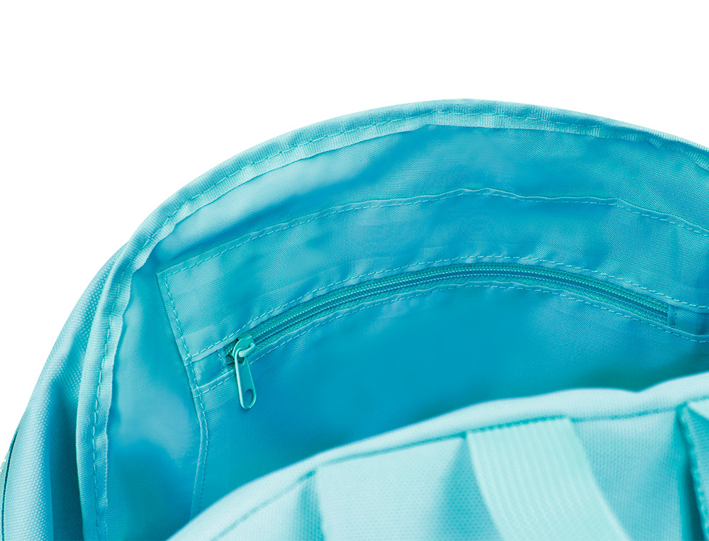 SAC A DOS LIDERPAPEL 1 COMPARTIMENT POCHE LATERALE 40X12,5X30CM COLORIS BLEU CELESTE