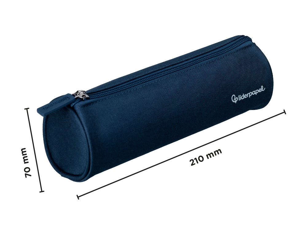 FOURRE-TOUT LIDERPAPEL ROND 21X7CM COLORIS BLEU MARINE