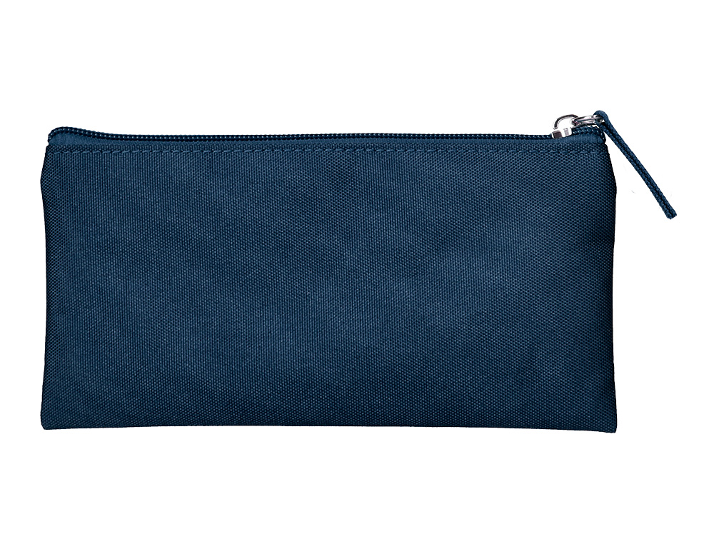 FOURRE-TOUT LIDERPAPEL PLAT 1 COMPARTIMENT 20X10CM COLORIS  BLEU MARINE