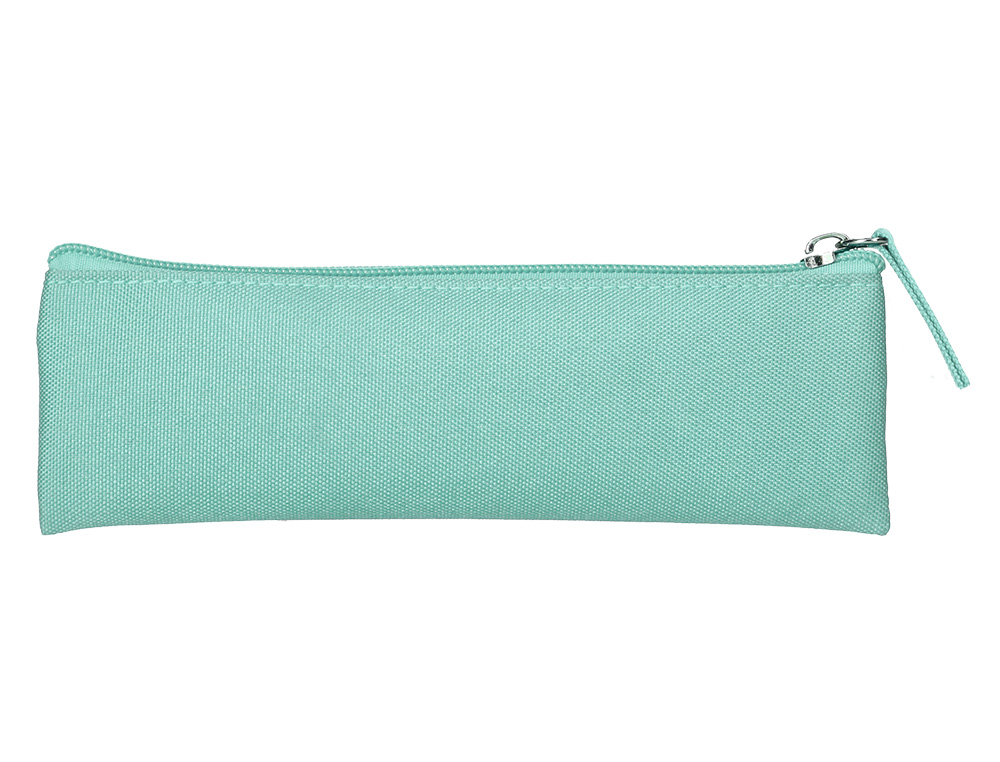 FOURRE-TOUT LIDERPAPEL PLAT MINCE 1 COMPARTIMENT 20X6CM   COLORIS VERT AMANDE