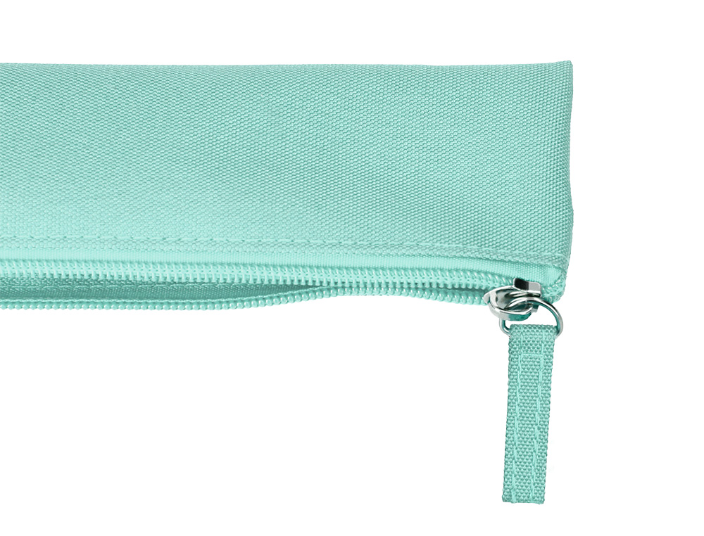 FOURRE-TOUT LIDERPAPEL PLAT MINCE 1 COMPARTIMENT 20X6CM   COLORIS VERT AMANDE