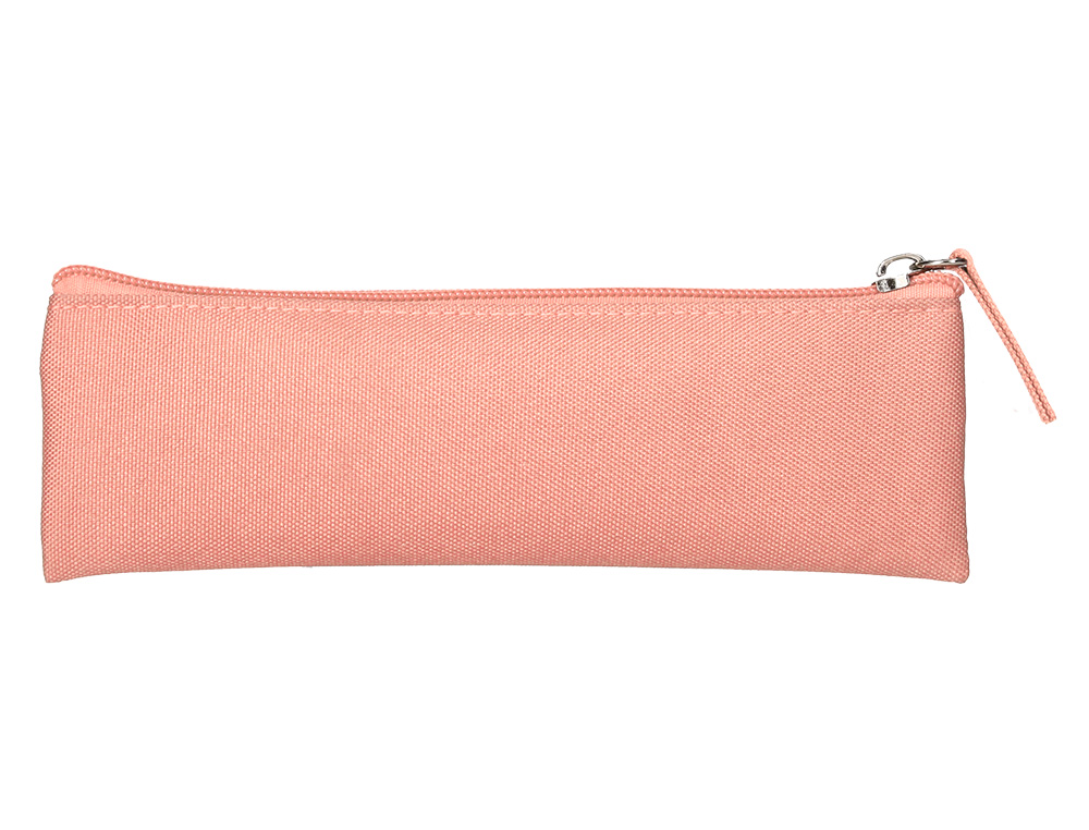FOURRE-TOUT LIDERPAPEL PLAT MINCE 1 COMPARTIMENT 20X6CM   COLORIS ROSE PECHE