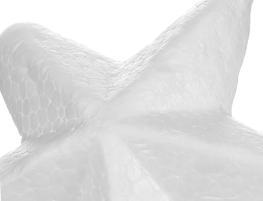 FORME LIDERPAPEL MOUSSE POLYSTYRENE ETOILES 4CM COLORIS BLANC SACHET 6 UNITES