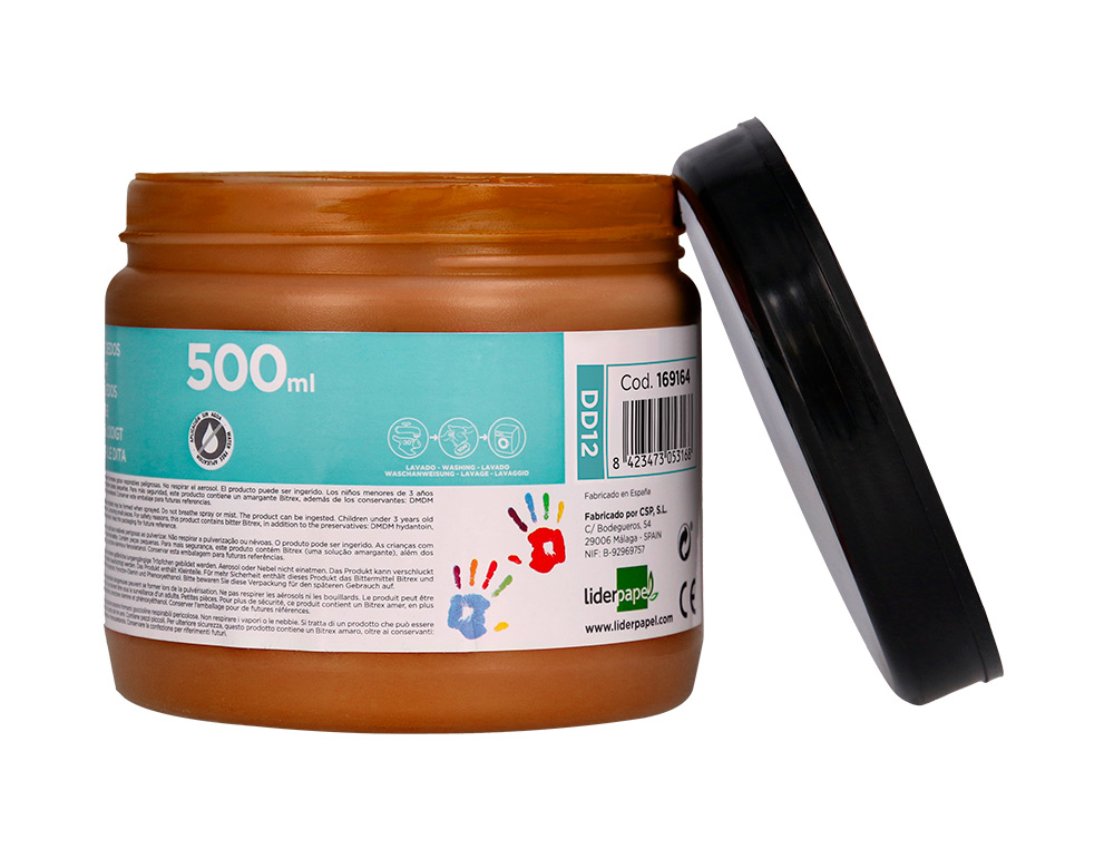 PEINTURE AU DOIGT LIDERPAPEL FLACON 500 ML COLORIS MARRON