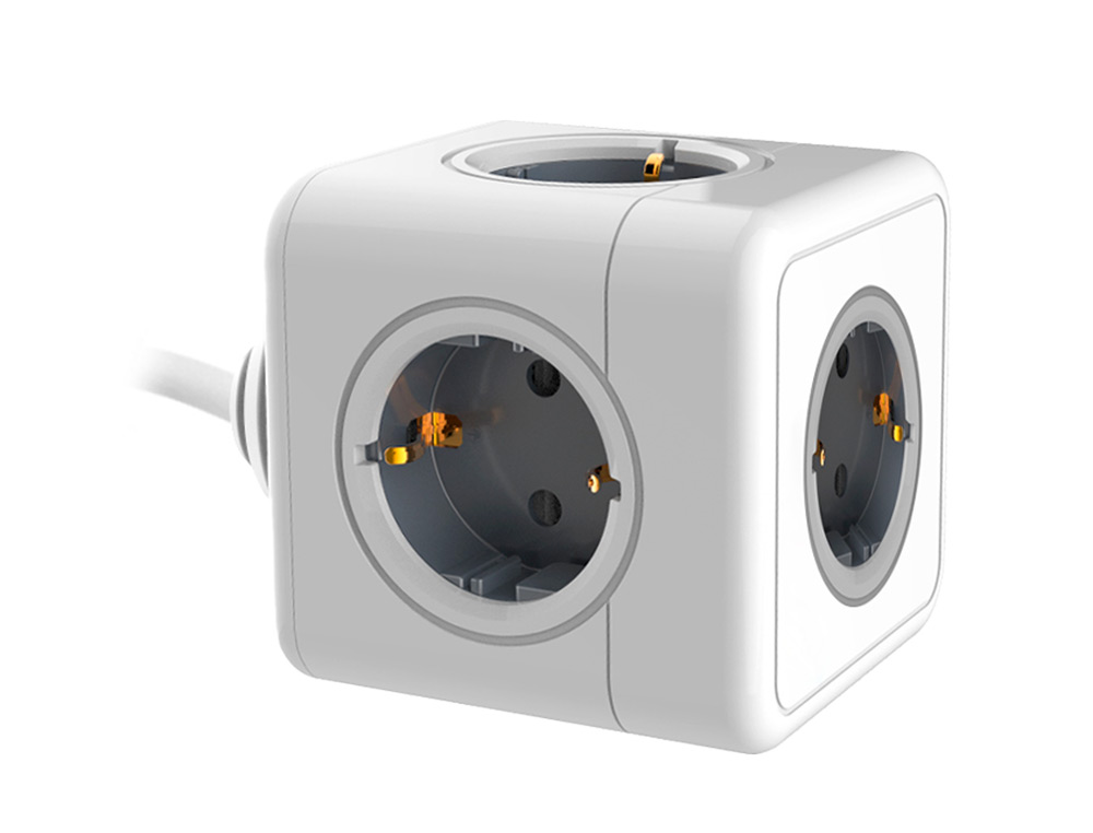MULTIPRISE Q-CONNECT POWER CUBE 5 EN 1 CABLE 1,4M 5      PRISES COURANT 75X75X112 MM