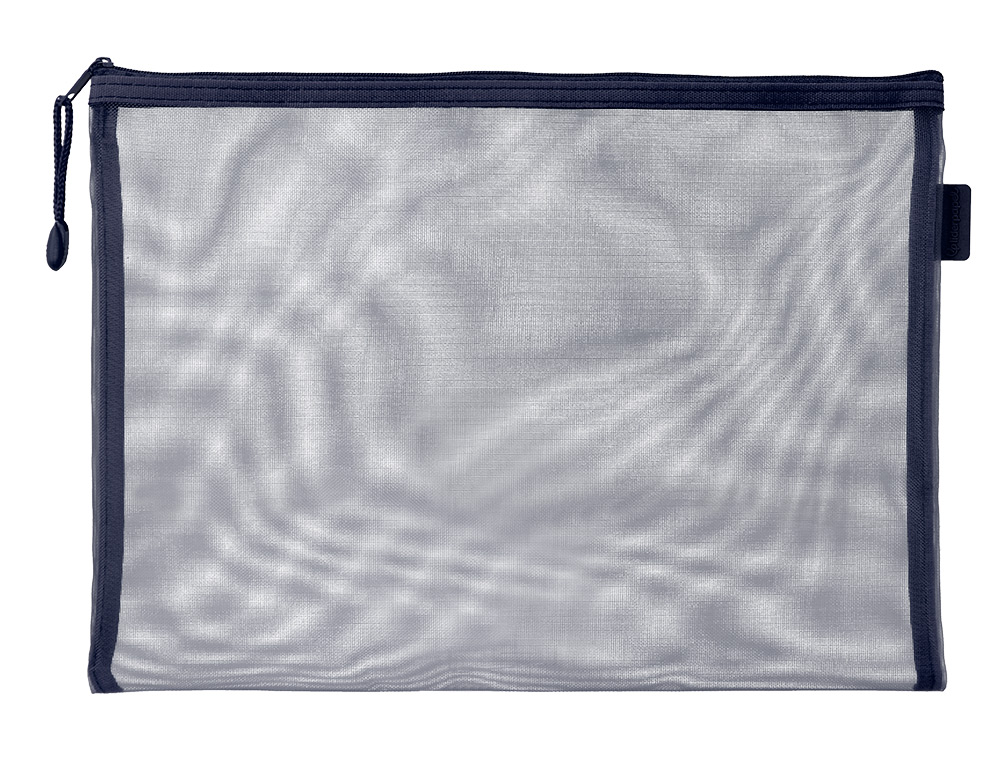 POCHETTE ZIP LIDERPAPEL A4 MULTIUSAGE FERMETURE ECLAIR   POLYESTER TRANSPIRABLE        COLORIS BLEU MARINE