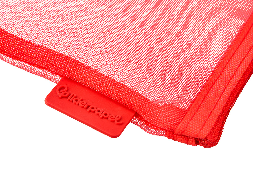 POCHETTE ZIP LIDERPAPEL A6 MULTIUSAGE FERMETURE ECLAIR   POLYESTER TRANSPIRABLE        COLORIS ROUGE