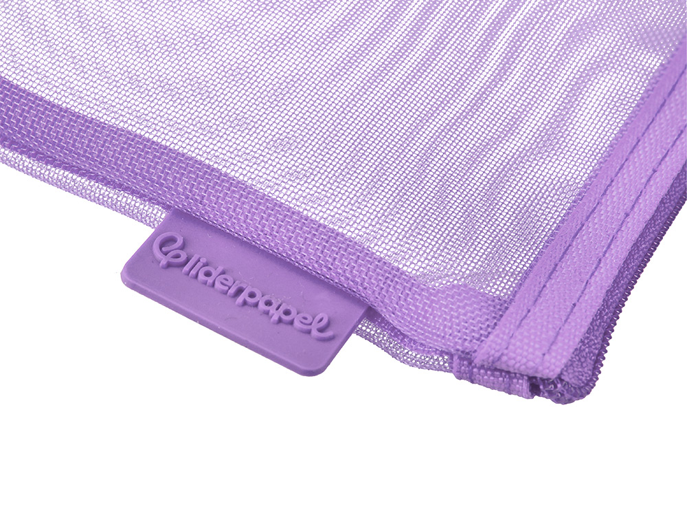 POCHETTE ZIP LIDERPAPEL A6 MULTIUSAGE FERMETURE ECLAIR   POLYESTER TRANSPIRABLE        COLORIS VIOLET