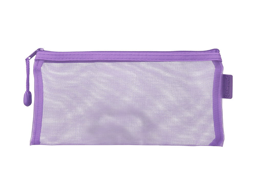 POCHETTE ZIP LIDERPAPEL MULTIUSAGE FORMAT TICKET 230X115MM FERMETURE ECLAIR POLYESTER TRANSPIRABLE