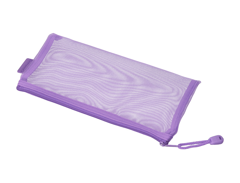 POCHETTE ZIP LIDERPAPEL MULTIUSAGE FORMAT TICKET 230X115MM FERMETURE ECLAIR POLYESTER TRANSPIRABLE