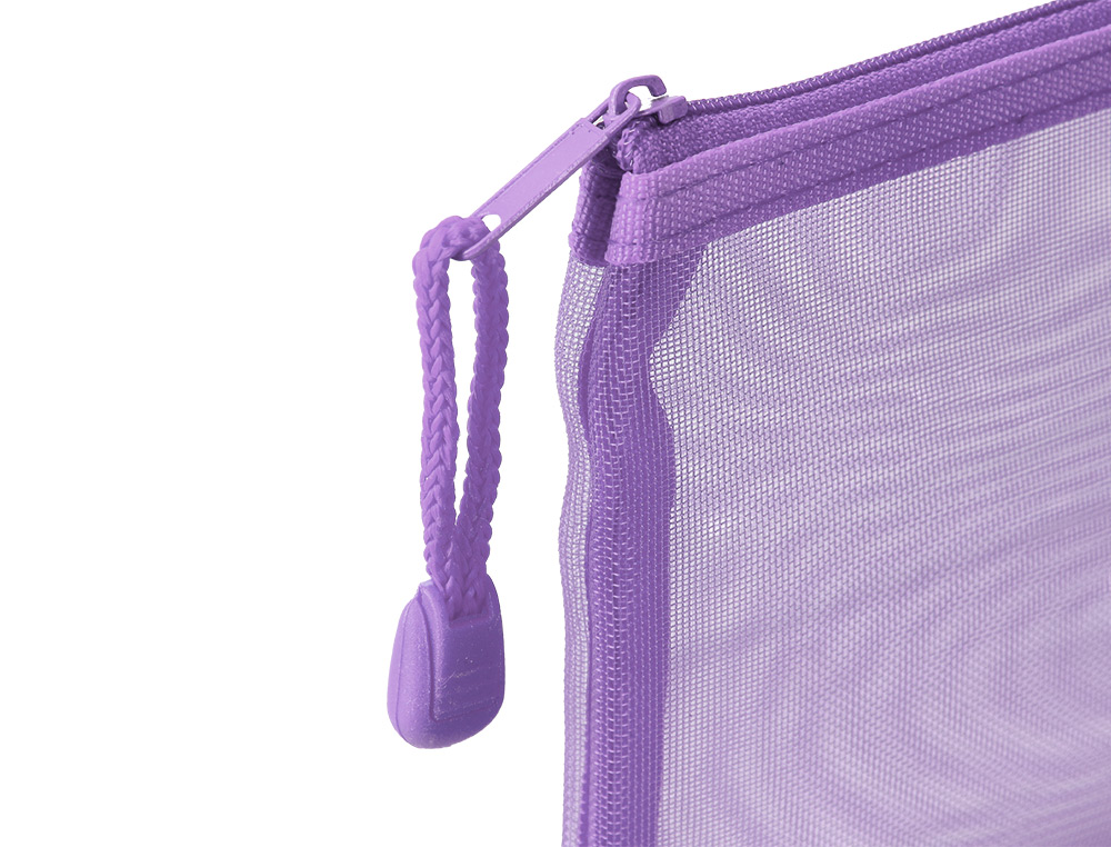 POCHETTE ZIP LIDERPAPEL MULTIUSAGE FORMAT TICKET 230X115MM FERMETURE ECLAIR POLYESTER TRANSPIRABLE