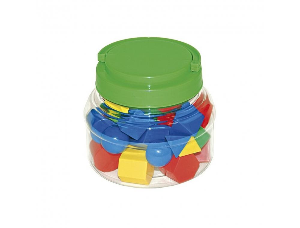 ACCESSOIRES POUR GEOMETRIE EDUPLAY FORMES GEOMETRIQUES   3D 10 FORMES DIFFERENTES 40   PIECES 4 COLORIS ASSORTIS
