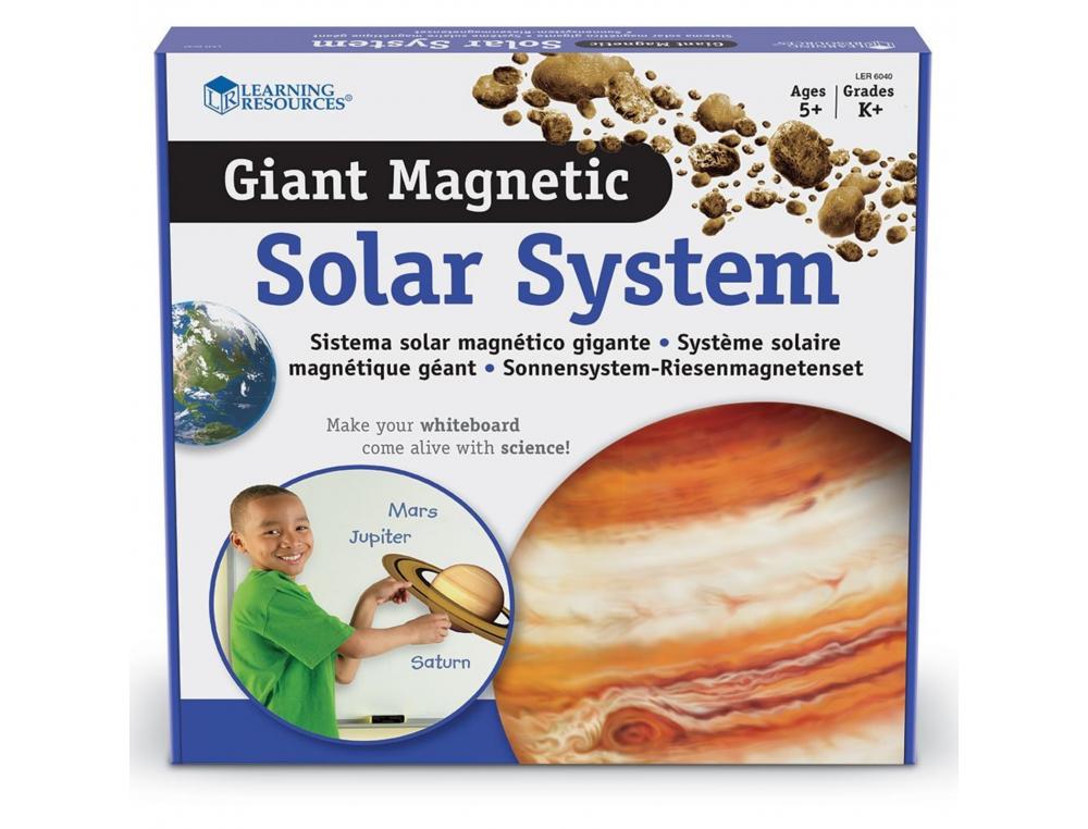 ASTRONOMIE  LEARNING RESOURCES SYSTEME SOLAIRE     GEANT MAGNETIQUE 9 PLANETES   LE SOLEIL LA LUNE CEINTURE D