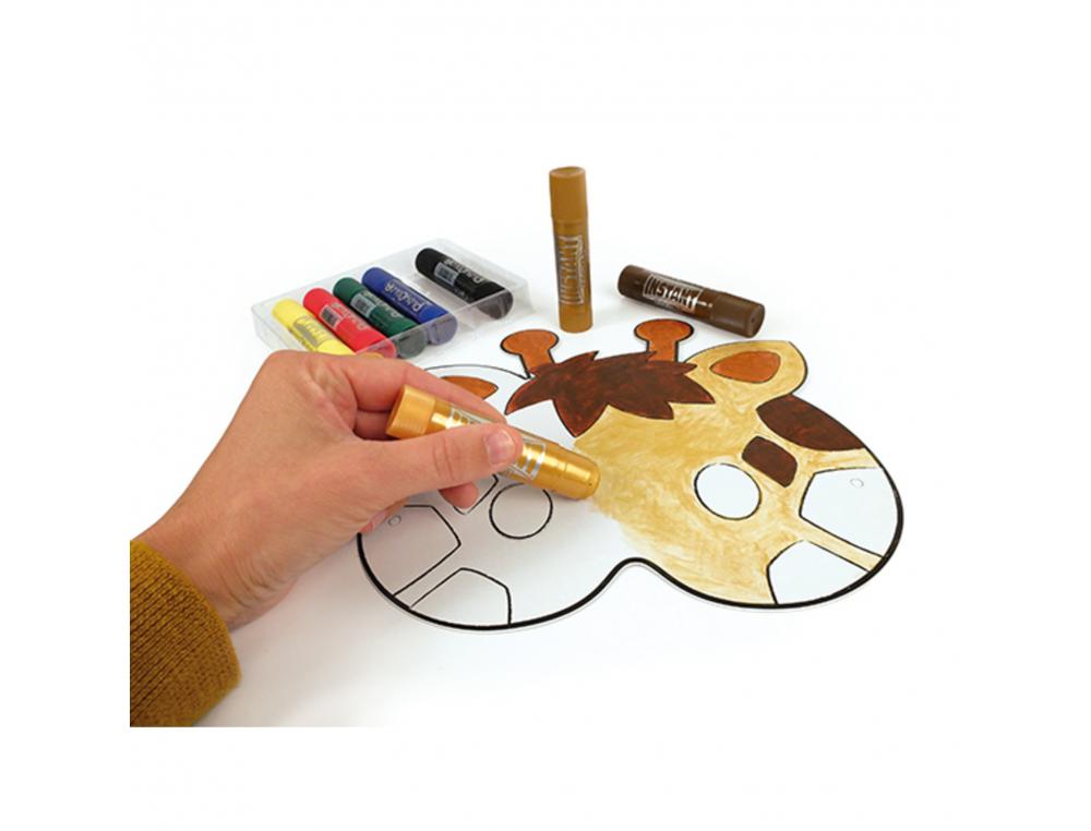 LOT MASQUES ANIMAUX GRAINE CREATIVE CARTON 6 UNITES      ASSORTIS