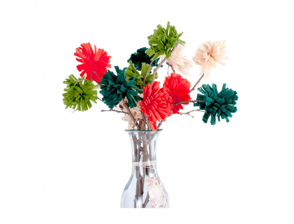 FEUTRINE INNSPIRO NON ADHESIVE 20X30CM 2MM COLORIS  ROUGE LOT DE 10 COUPONS