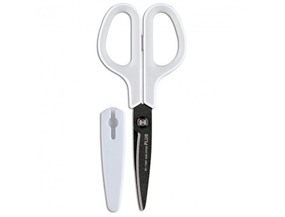 CISEAUX BUREAU ULMANN LAMES NON ADHERENTES BOUTS RONDS    17,5CM