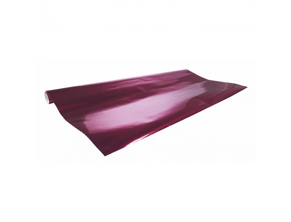 PAPIER METALLISE CLAIREFONTAINE 1 FACE 80G COLORIS CYCLAMEN ROULEAU 0,70X2M