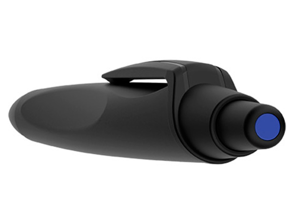 STYLO-BILLE SCHNEIDER RECO RETRACTABLE ET RECHARGEABLE CORPS PLASTIQUE RECYCLE POINTE 1MM TRAIT 0,5MM COLORIS NOIR